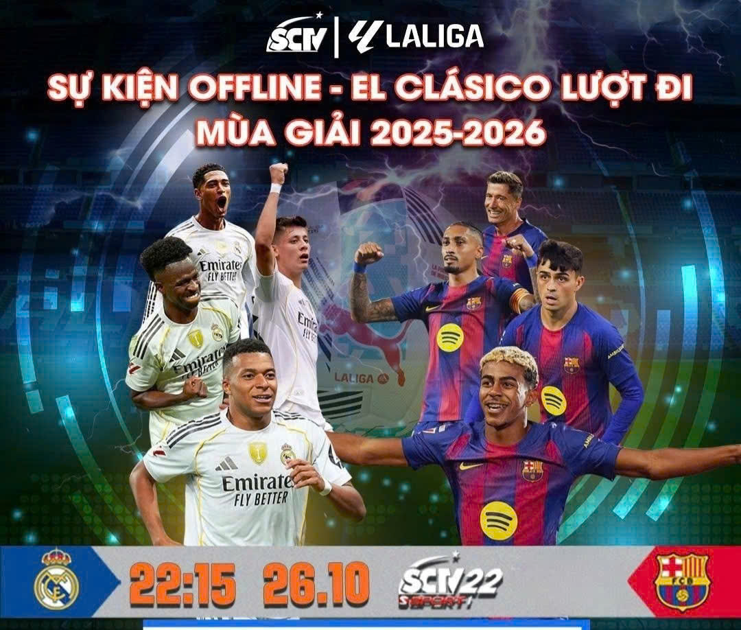 VÒNG 10 LALIGA EA SPORTS 2025/26: Siêu kinh điển, đại chiến, derby.